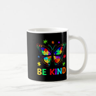 Be Kind Autism Awareness Butterfly Piece Puzzle Wo Coffee Mug