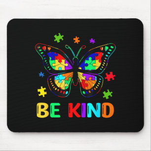 Be Kind Autism Awareness Butterfly Piece Puzzle Wo Mouse Pad