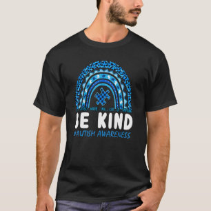 Be Kind Autism Awareness Choose Kindness Leopard R T-Shirt