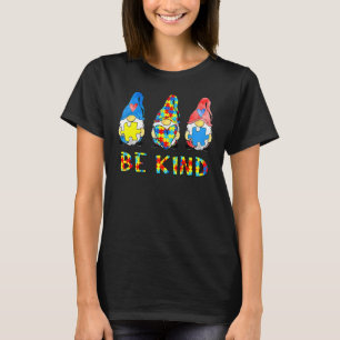 Be Kind Autism Awareness Gnomes Kids  3 T-Shirt