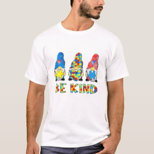 Be Kind Autism Awareness Gnomes Kids Gift T-Shirt