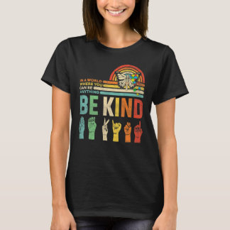 Be Kind Autism Awareness Mom Dad Grandma Teacher K T-Shirt