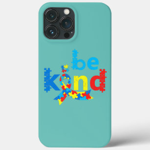 Be Kind Autism Awareness Month Puzzle Piece iPhone 13 Pro Max Case