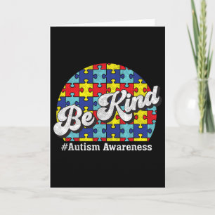 Be Kind - Autism Awareness - Parents Men Women Card