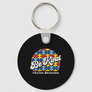 Be Kind - Autism Awareness - Parents Men Women Key Ring