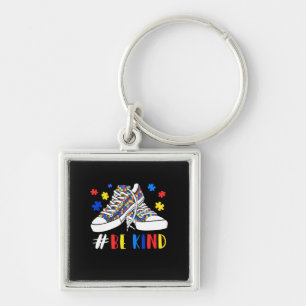 Be Kind Autism Awareness Puzzle Shoes Autism Key Ring