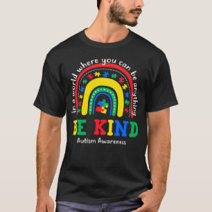 Be Kind Autism Awareness Rainbow Choose Kindness T-Shirt