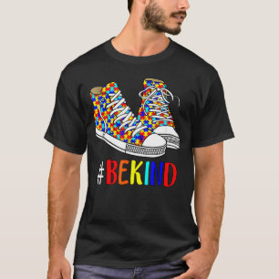 Be Kind Autism Awareness Women Men Puzzle Shoes Au T-Shirt