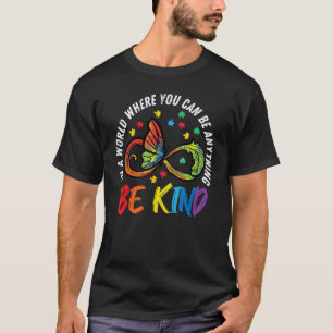 Be Kind Autism Infinity Butterfly Awareness Men Wo T-Shirt