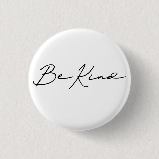 Be Kind Badge Pin Button (Front)
