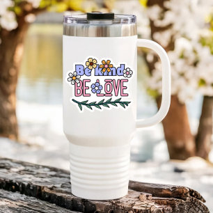 Be Kind Be Love Laptop Bottle   Die-Cut Sticker