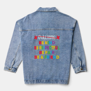 Be Kind Be Respectful Be Fair Be A Friend Gay Prid Denim Jacket