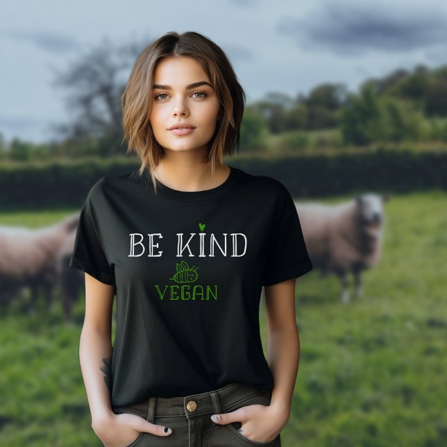 Be Kind Be Vegan, Awareness T-Shirt (Creator Uploaded)