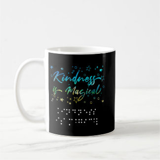 Be Kind Blind Awareness braille Coffee Mug