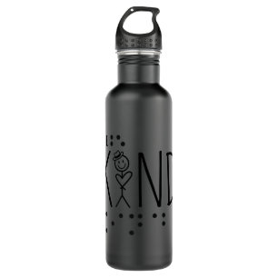 Be Kind Blind Awareness braille Premium  710 Ml Water Bottle