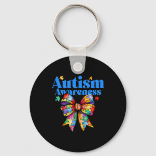 Be Kind Bow Autism Awareness Autism Support Love Key Ring