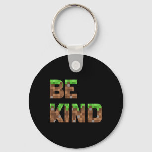 Be Kind Boys Teens Kids Pixel Video Game Kindness  Key Ring