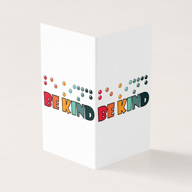 Be Kind Braille Literacy Blindness Awareness (Outside)
