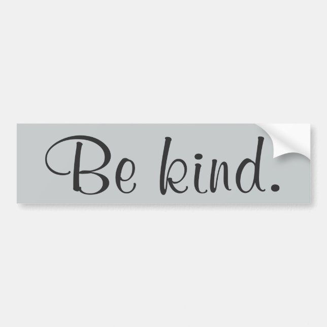 Be Kind Bumper Sticker (Front)