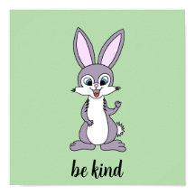 “Be Kind” Bunny Poster