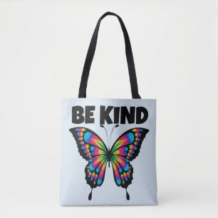 BE KIND BUTTERFLY TOTE PURSE BAG