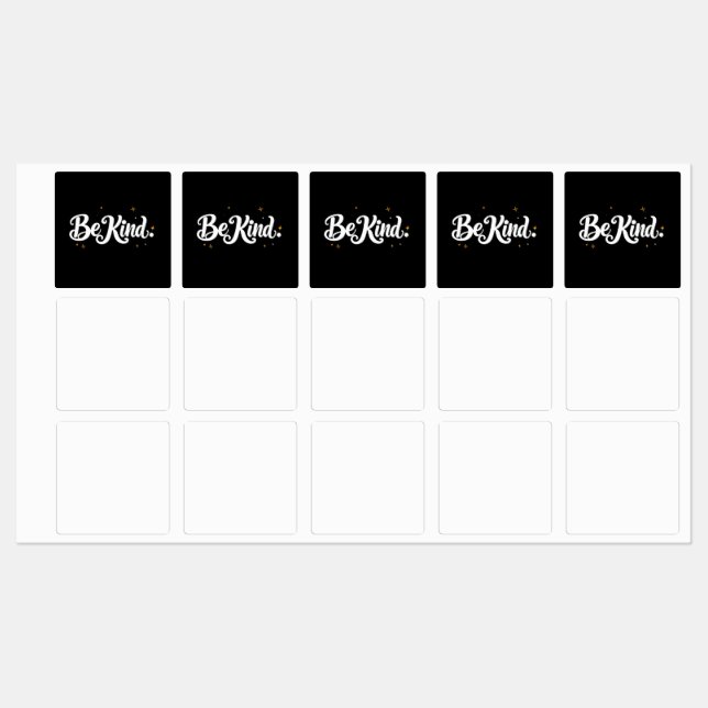 "Be Kind" Calligraphic Design (Sheet)