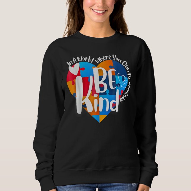 Be Kind Can Be Anything Puzzle Sweatshirt (Front)