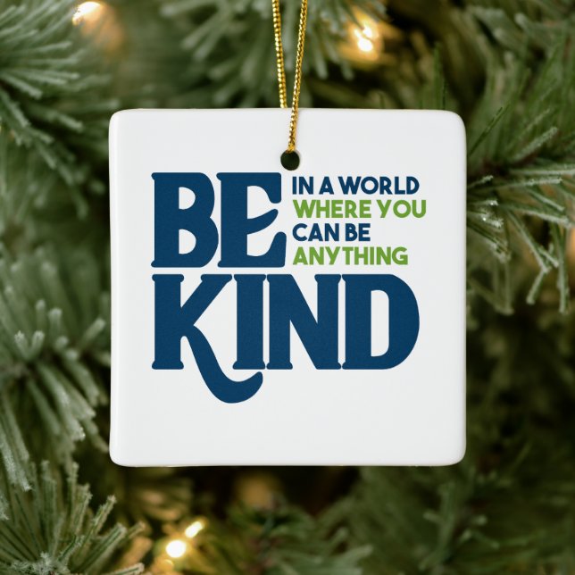 Be Kind Ceramic Ornament (Tree)