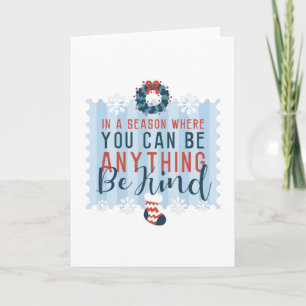 BE KIND CHRISTMAS CARD