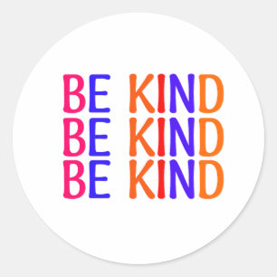 Be Kind Classic Round Sticker