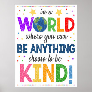 Be Kind Classroom Poster