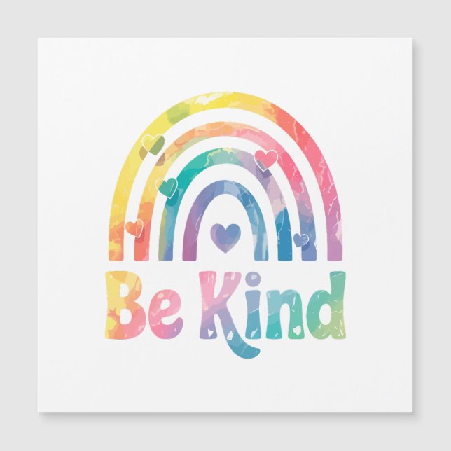 Be Kind Colourful Rainbow – Inspirational Positive (Front)
