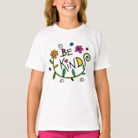 Be Kind Cute Floral Trendy Girls