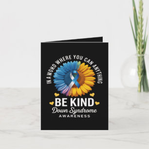 Be Kind Down Syndrome Awareness Holiday Card