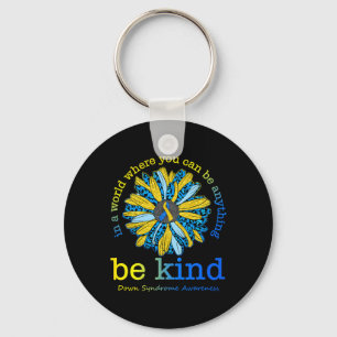 Be Kind Down Syndrome Awareness October Teacher Wo Key Ring