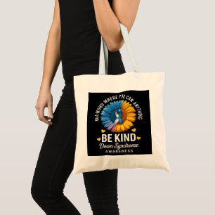 Be Kind Down Syndrome Awareness Tote Bag