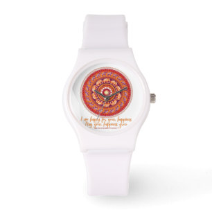 Be Kind Elephant Mandala Cute Elephant Loving Kind Watch