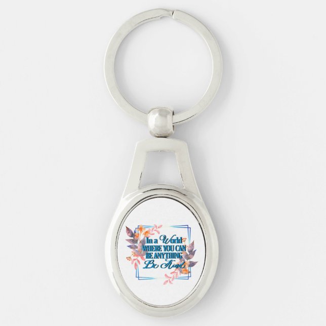 Be Kind Floral Key Ring (Front)