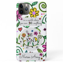 Be Kind Floral Script Design