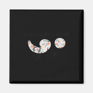 Be kind Floral Semi Colon suicide awareness suppor Magnet