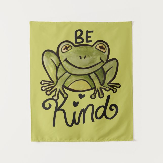 Be Kind Frog                              Tapestry (Front)