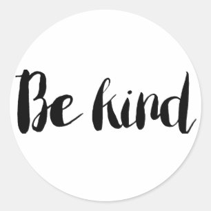 Be Kind Glossy Round Sticker