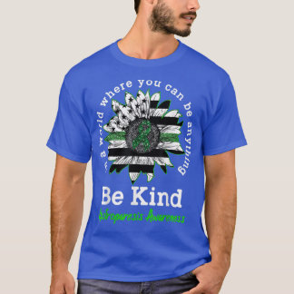 Be Kind Green Sunflower Kindness Gastroparesis Awa T-Shirt