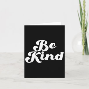 Be Kind Groovy Retro Positive Quote Design Card