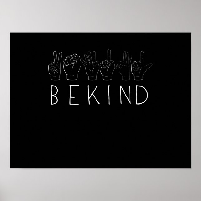 Be kind hand sign anti bullying day (Front)
