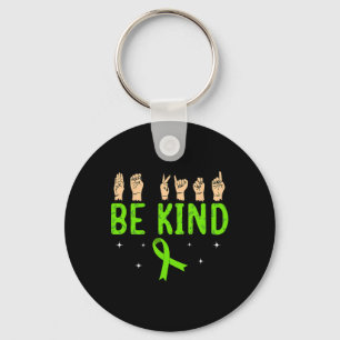 Be Kind Hand Sign Language Asl Mental Health Aware Key Ring