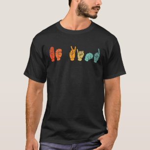 Be Kind Hand Signal SIgn Language Unity Day Anti B T-Shirt