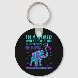 Be Kind Happy Suicide Prevention Awareness Support Key Ring