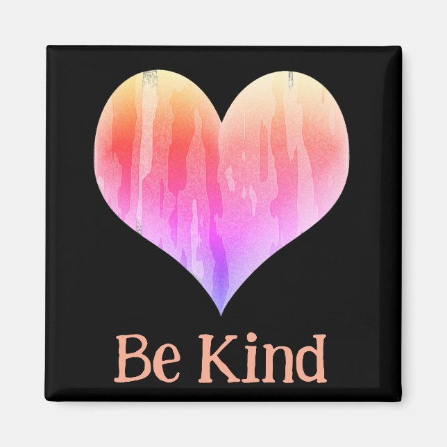 Be kind heart magnet (Front)