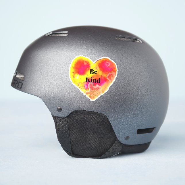 Be kind Heart Sticker (Helmet Side)